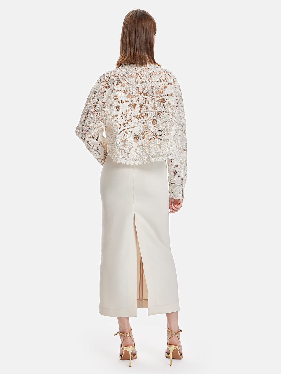 %100 Pamuk Kısa Kesim Dantel Bluz