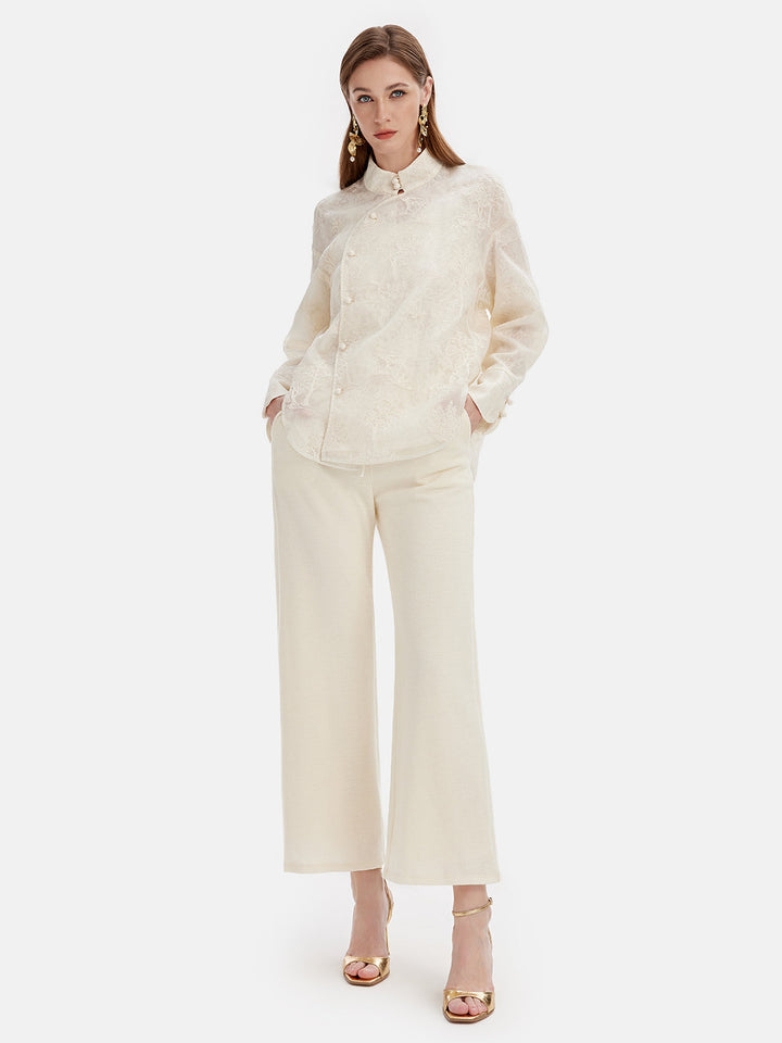 İpek İşlemeli Oryantal Esintili Üst