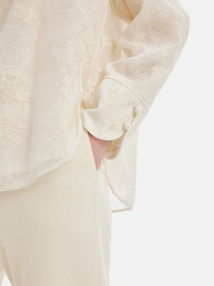 İpek İşlemeli Oryantal Esintili Üst