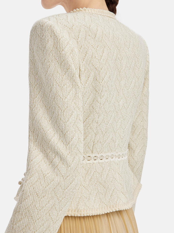 3D Çiçek Özel Piliseli Çeket