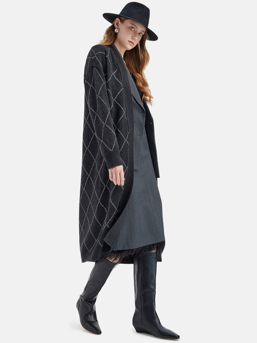 Lüks Ağır Kaşmir Uzun Kaban