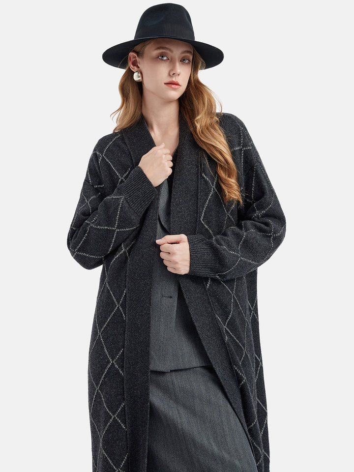 Lüks Ağır Kaşmir Uzun Kaban