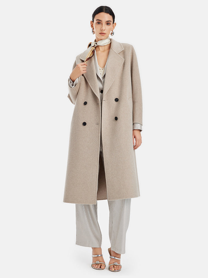 Vintage Şık Kaşmir Karışımlı Kaban