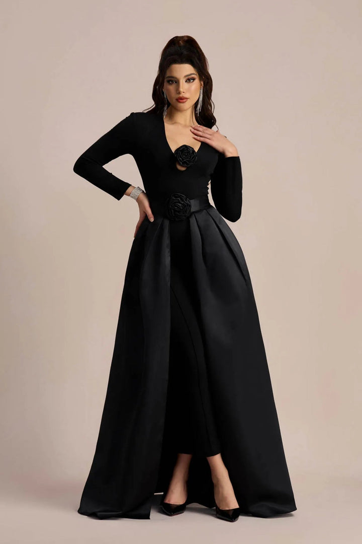 Edwina Çiçek Aplikeli Tulum Takımı