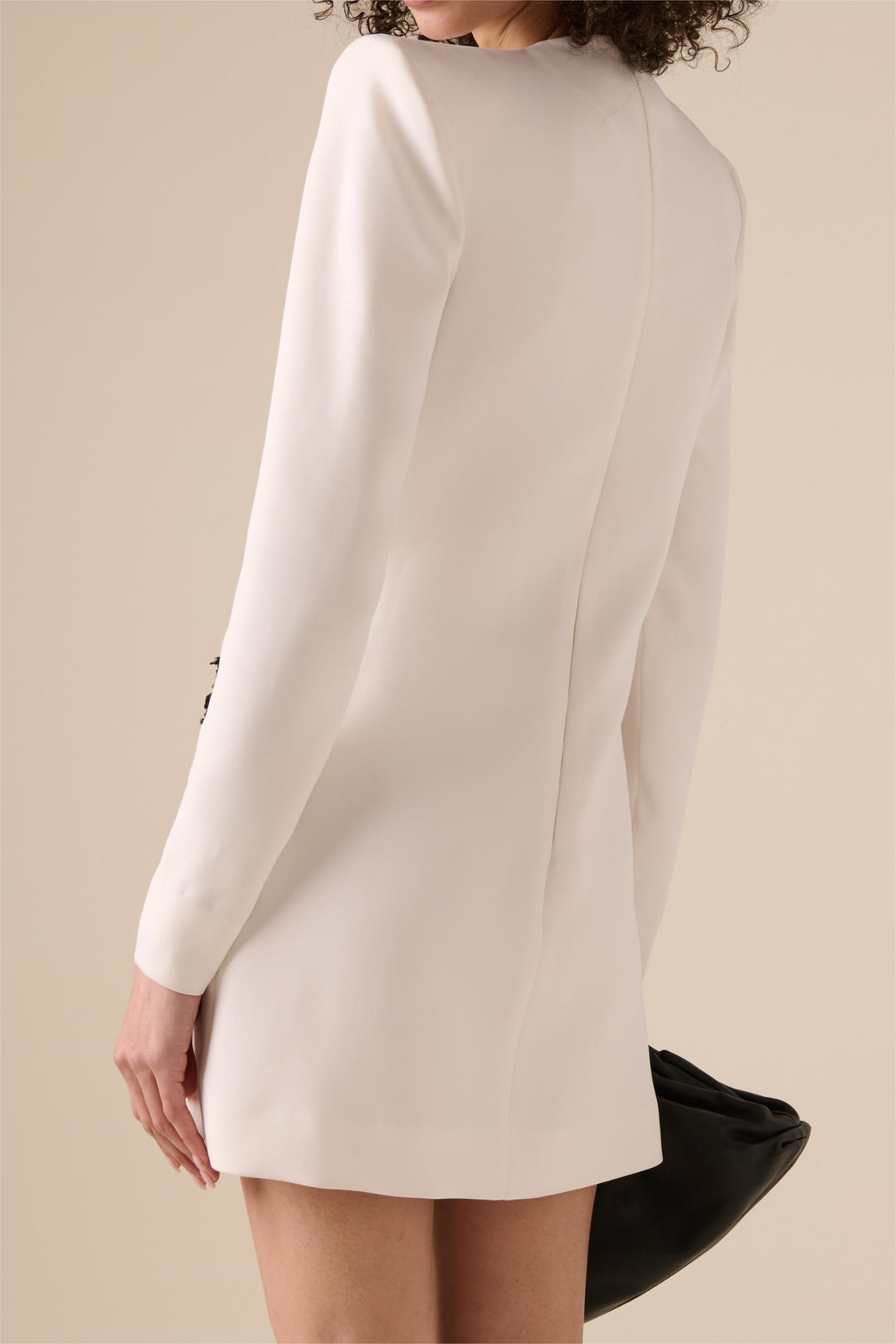 Venüs Çiçekli Boncuklu Mini Elbise