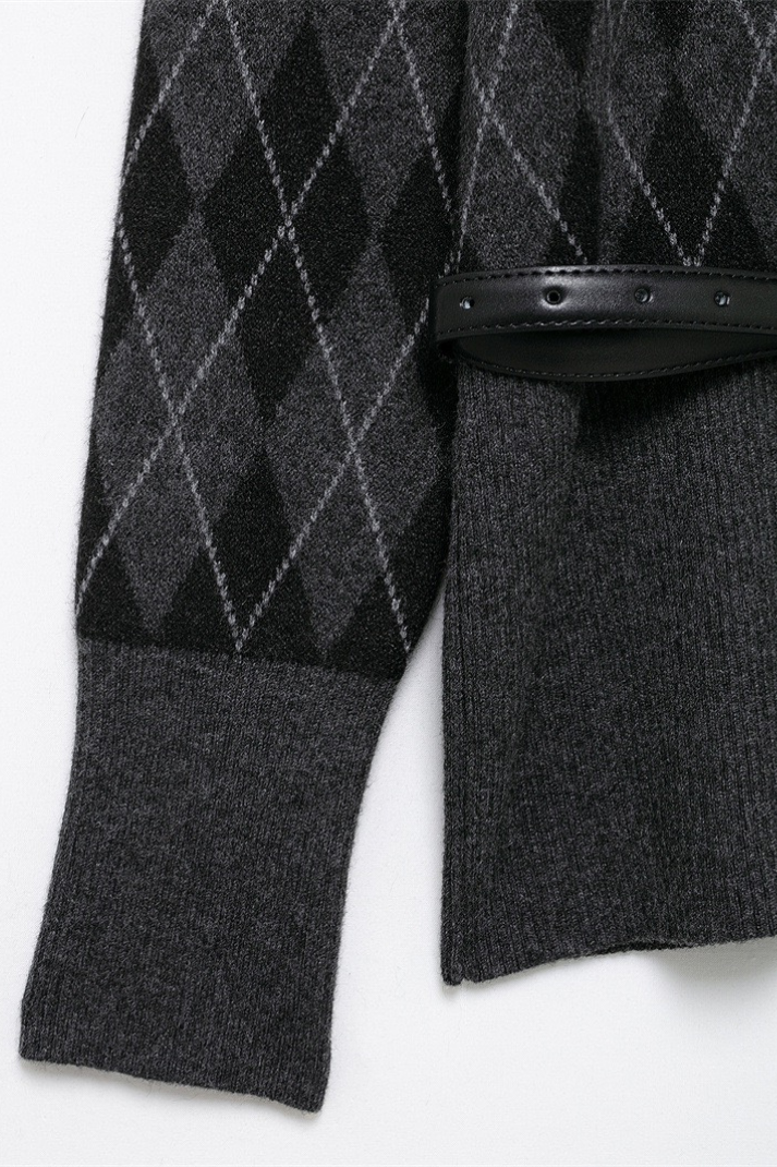 Alessi Baklava Desen Kemerli Hırka