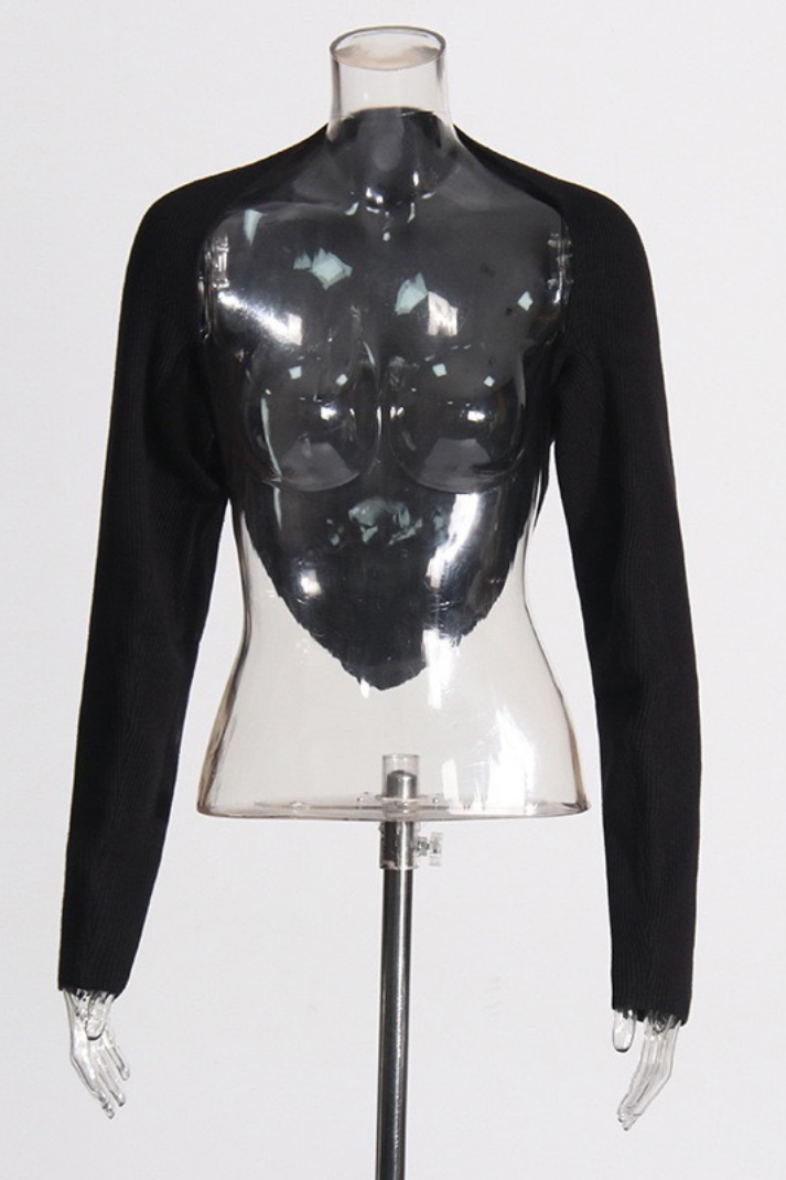 Lora Örme Halter Yaka Bluz & Hırka Takım