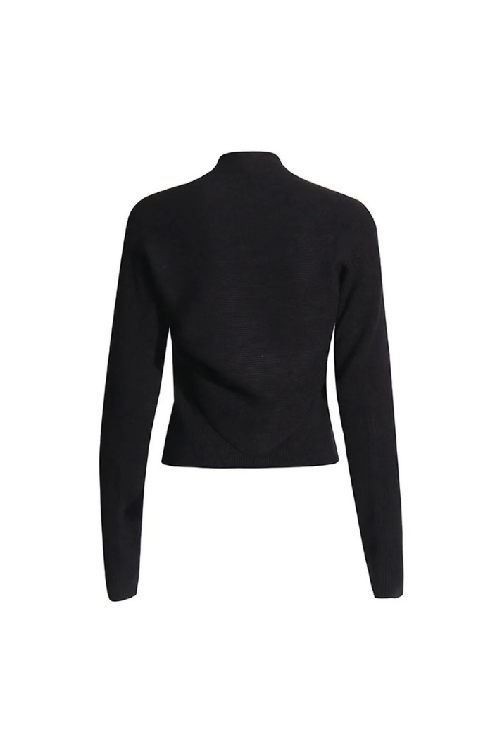 Lora Örme Halter Yaka Bluz & Hırka Takım