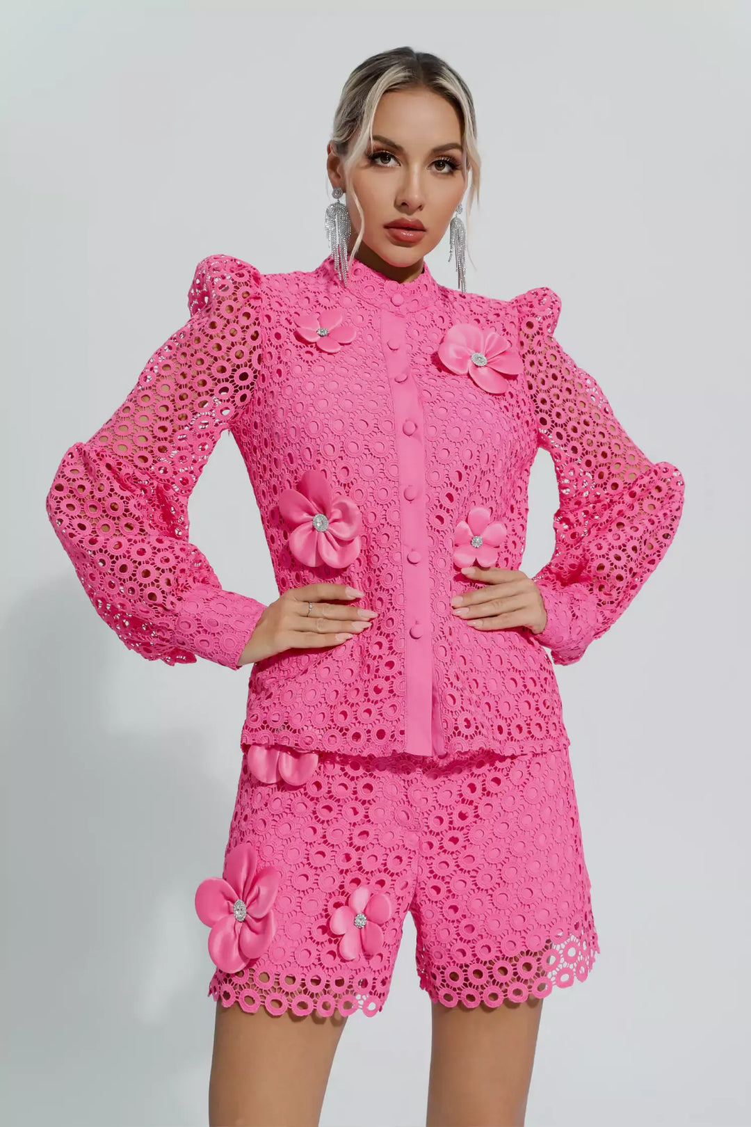 Macy Pembe İçi Boş Çiçek Seti