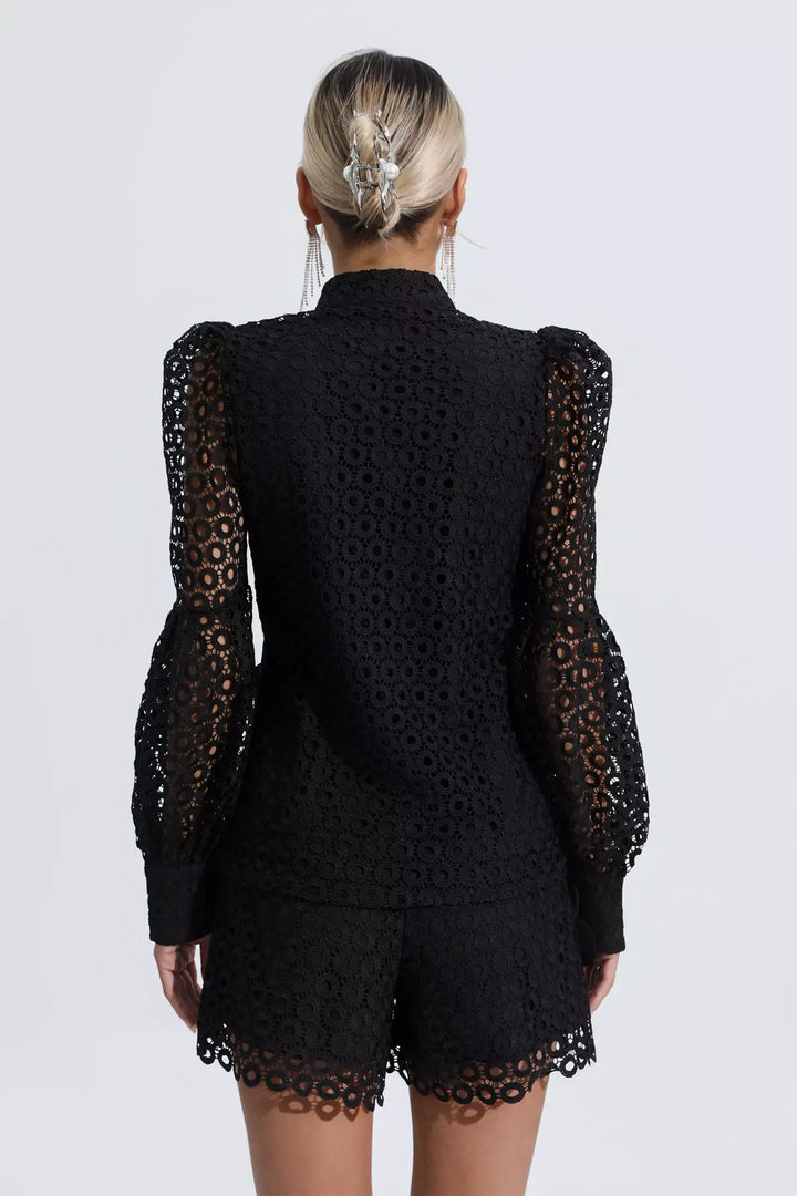 Macy Siyah İçi Boş Çiçek Seti