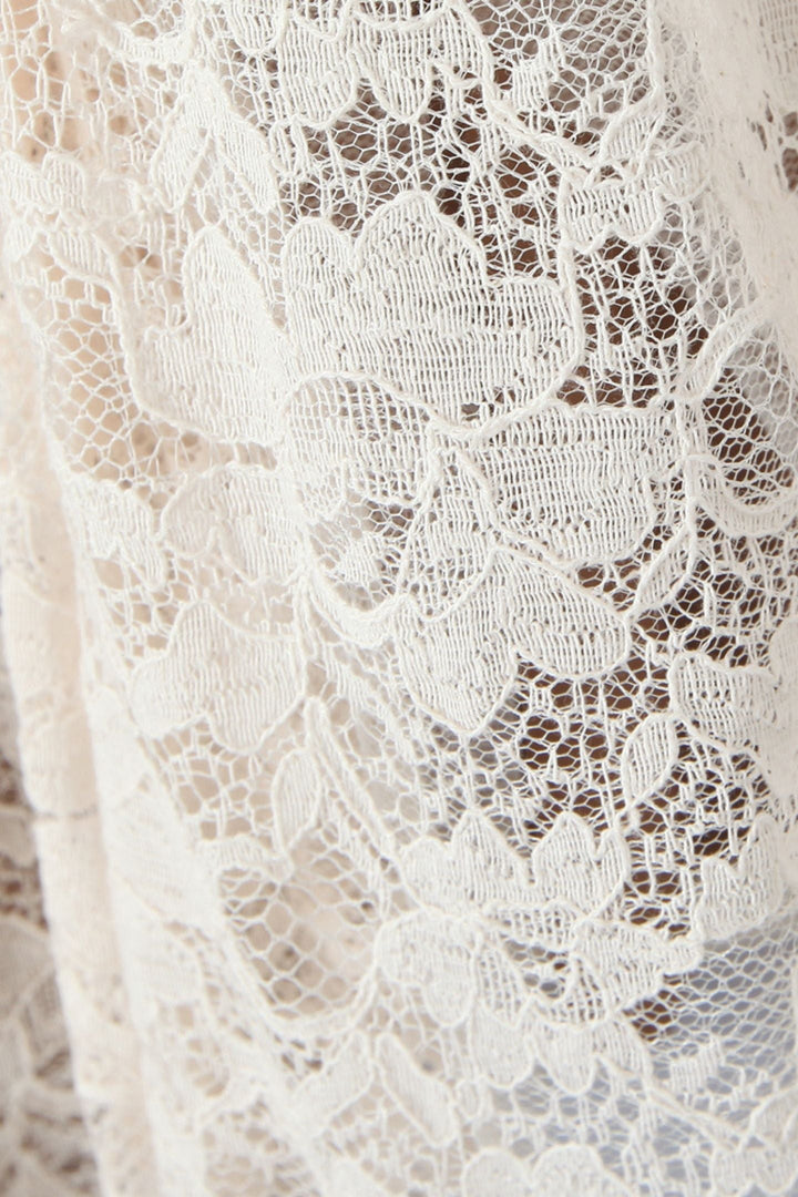 Çiçekli Dantel Korse Mini Elbise