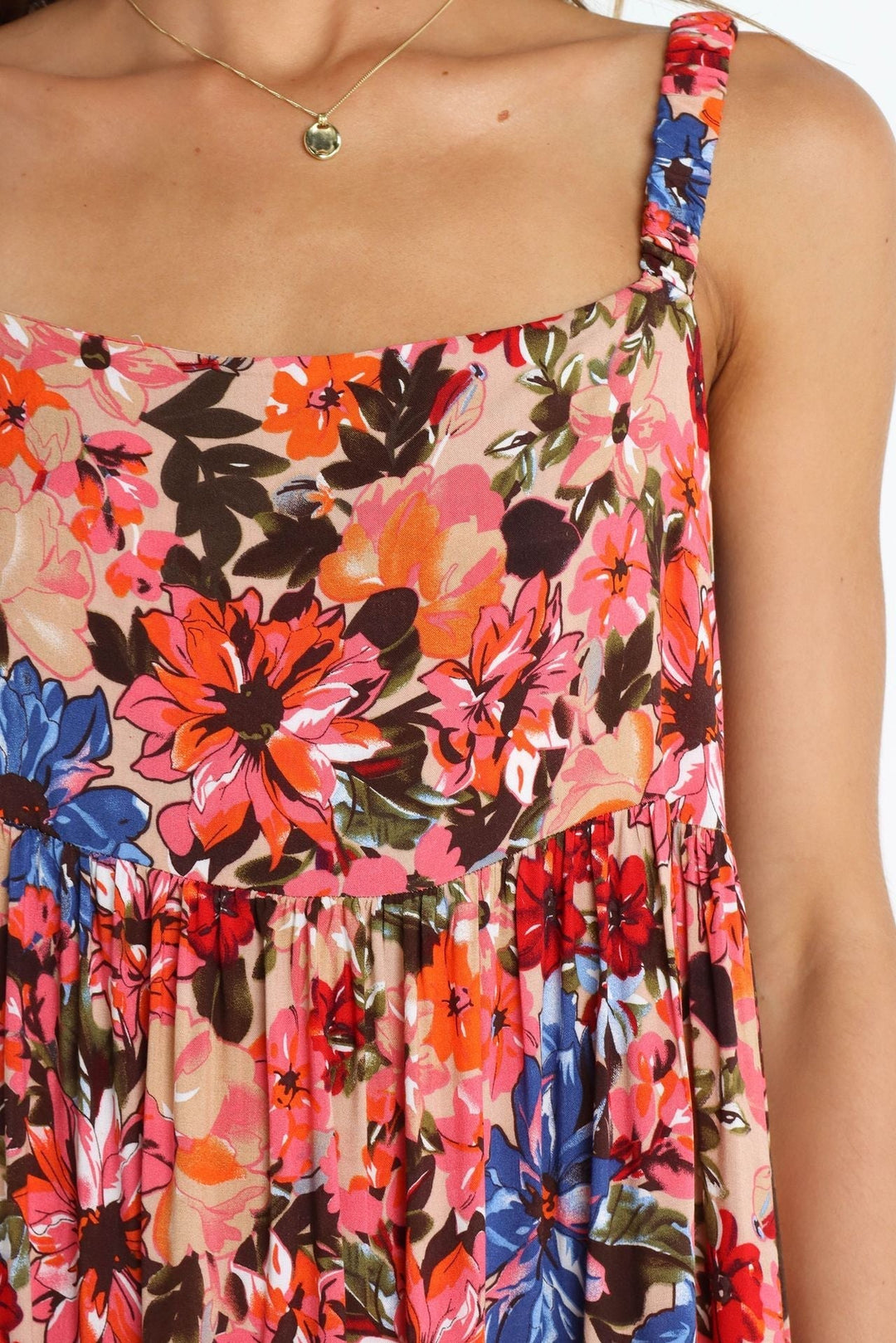 Brianna Baskılı Dairesel A Kesim Maxi Elbise