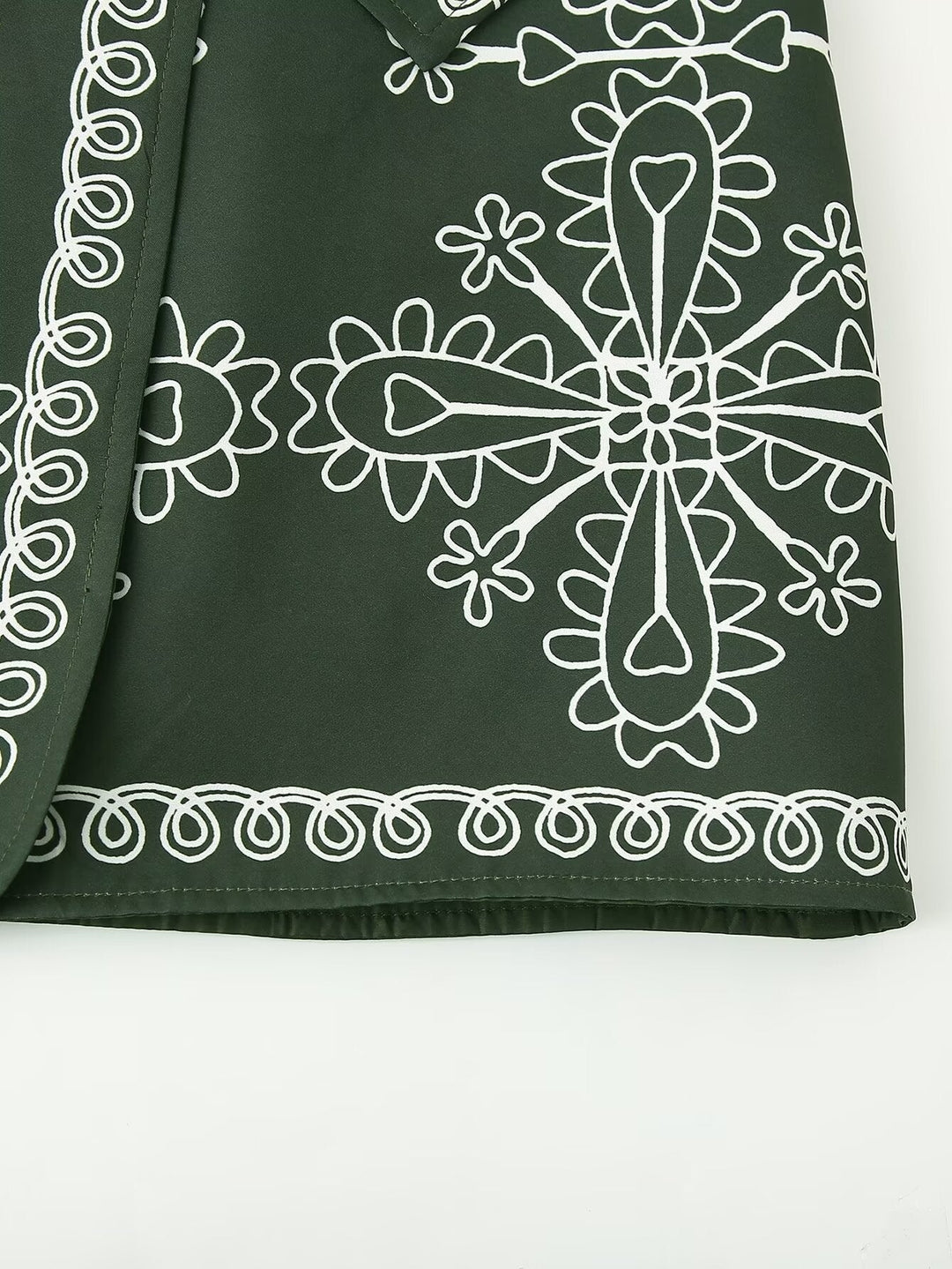 Soyut Baskılı Şişme Ceket Takım