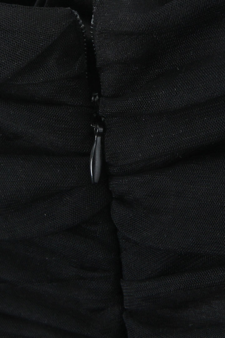 Myrna Fiyonklu File Mini Slip Elbise