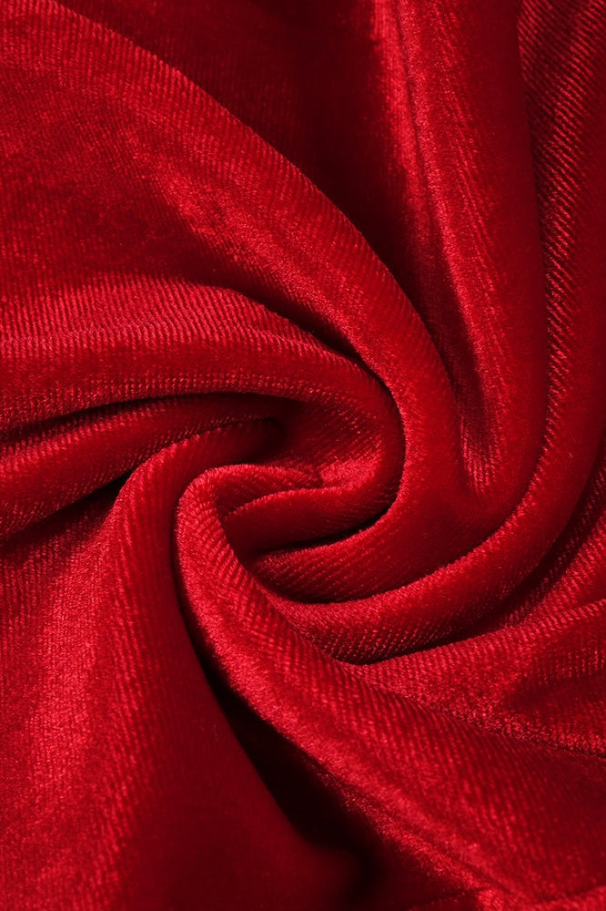 Clara Diamante Rose Kadife Elbise Takım