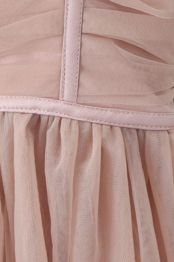 Myrna Fiyonklu File Mini Slip Elbise