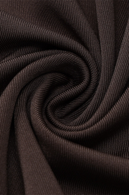 Paula Drapeli Jarse Uzun Yırtmaçlı Elbise