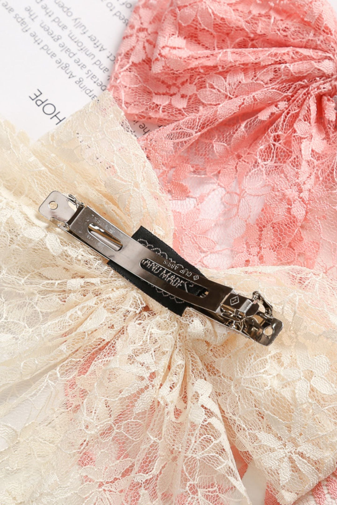 Çift Ilmek Dantel Saç Tokası