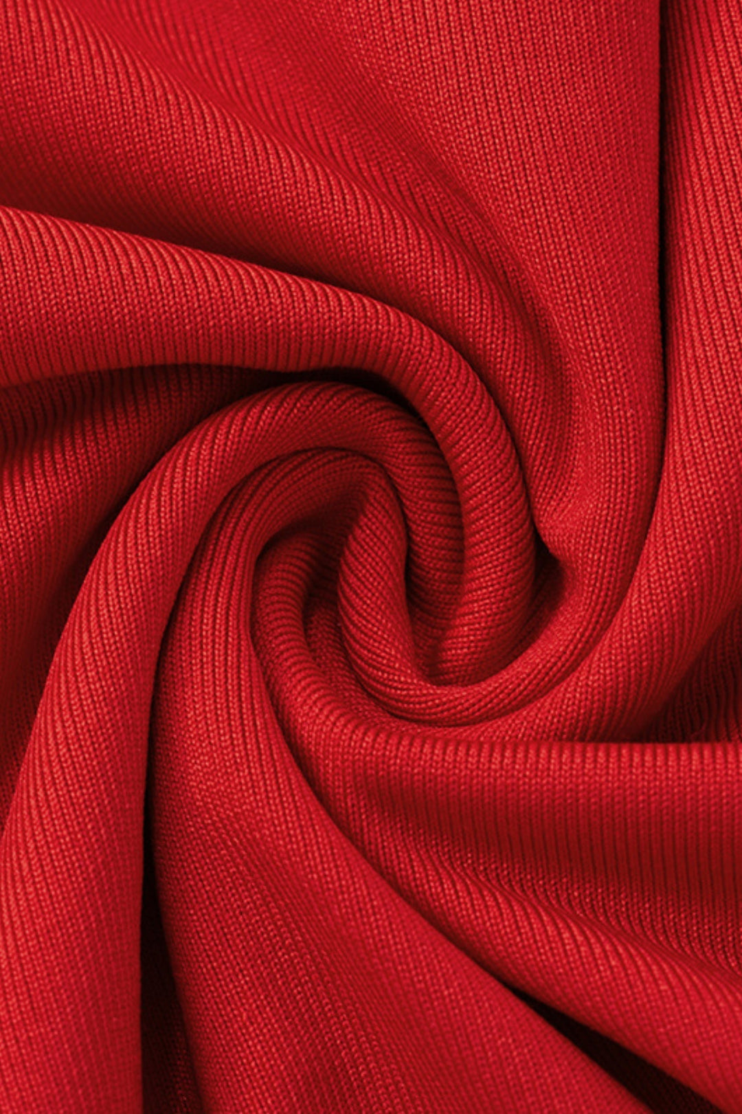 Bisiklet Yaka Asimetrik Kıvrımlı Üst