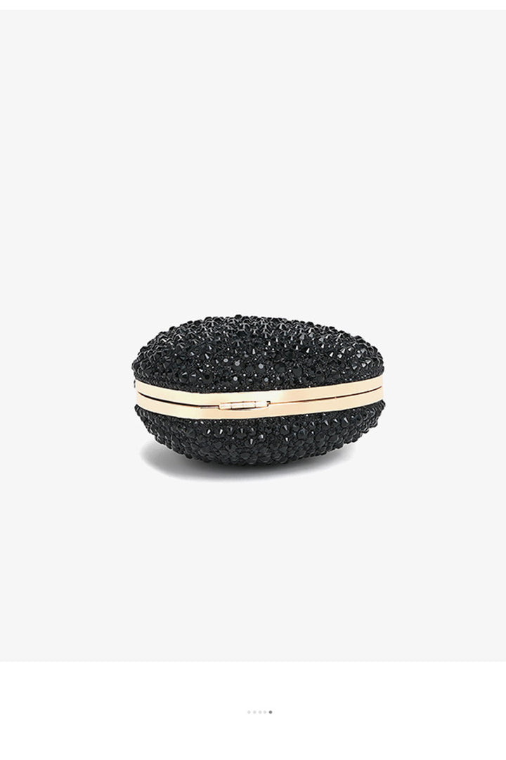 Kalp Şekilli Taşlı Debriyaj Çanta