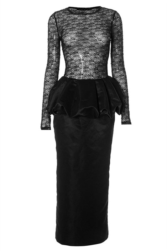 Emily Yarı Transparan Dantel Body Set