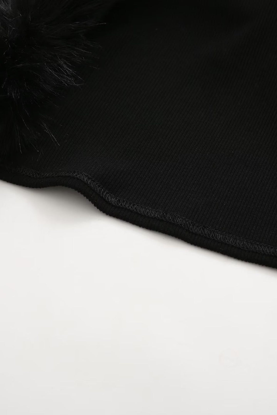 Apphia Crop Kürk Bluz Ve Korse İkili Takım