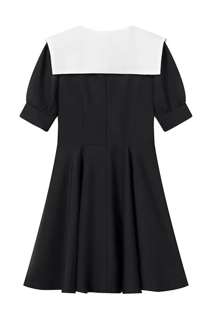 Chloe Doll Yaka Puf Kol Mini Elbise