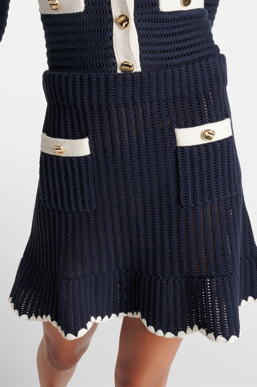 Denise Kontrastlı Örgü Set