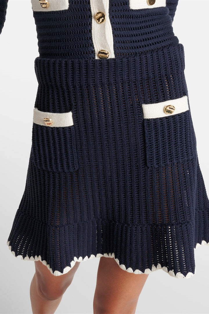 Denise Kontrastlı Örgü Set