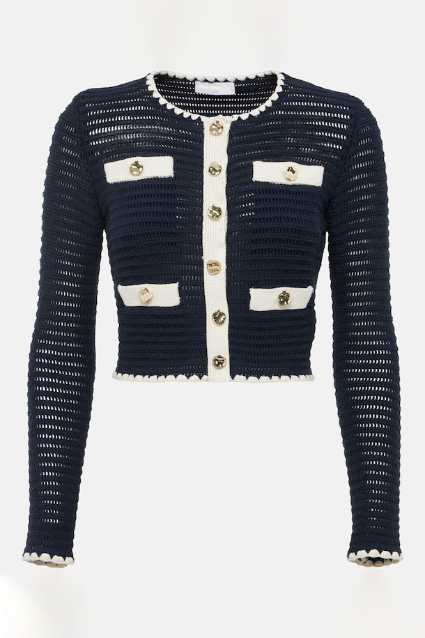 Denise Kontrastlı Örgü Set