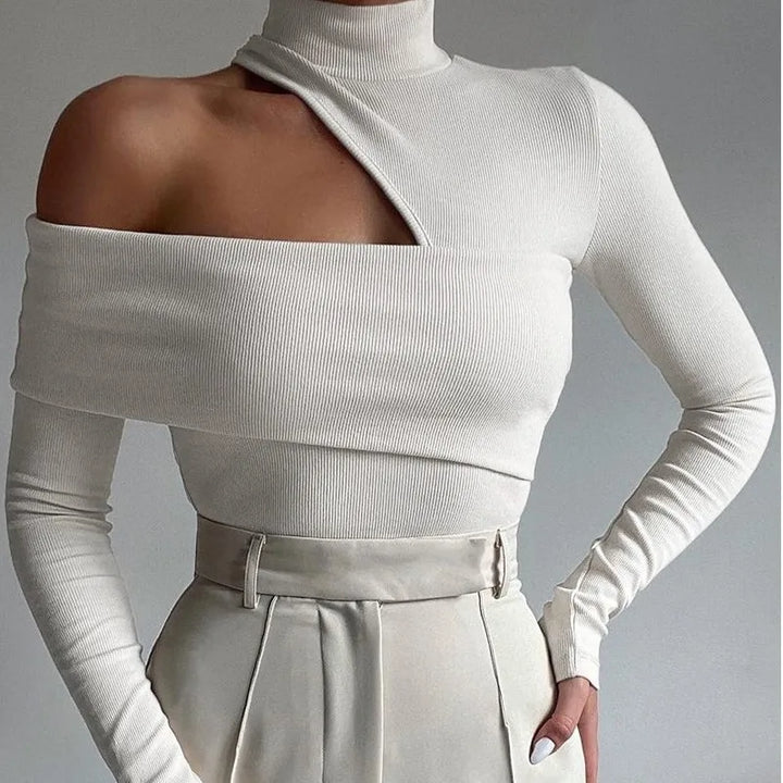 Balıkçı Yaka Omuz Detay Bluz