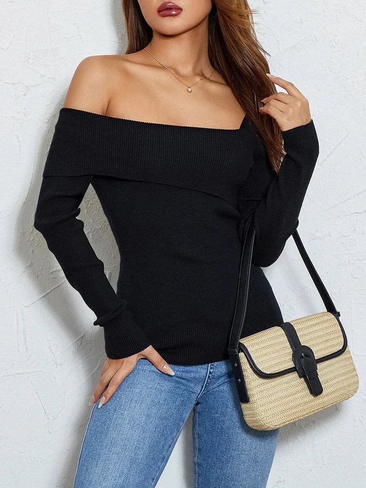 Tek Omuz Örme Bluz