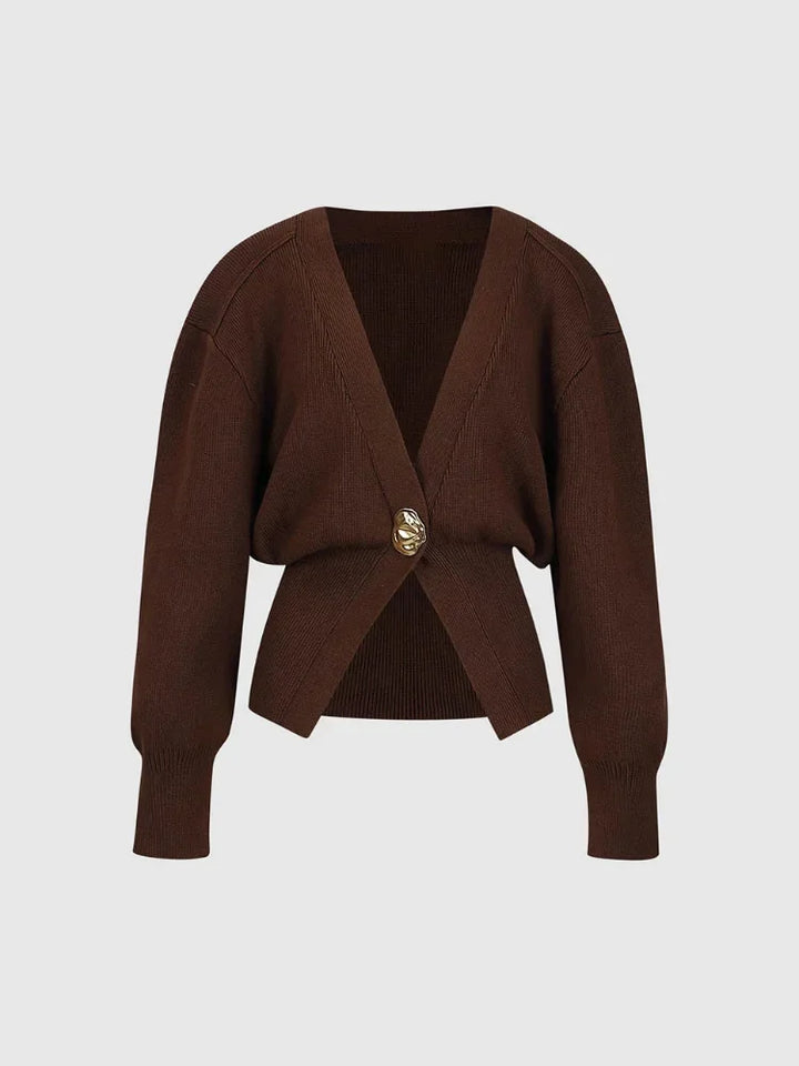 Gold Tek Düğme Hırka