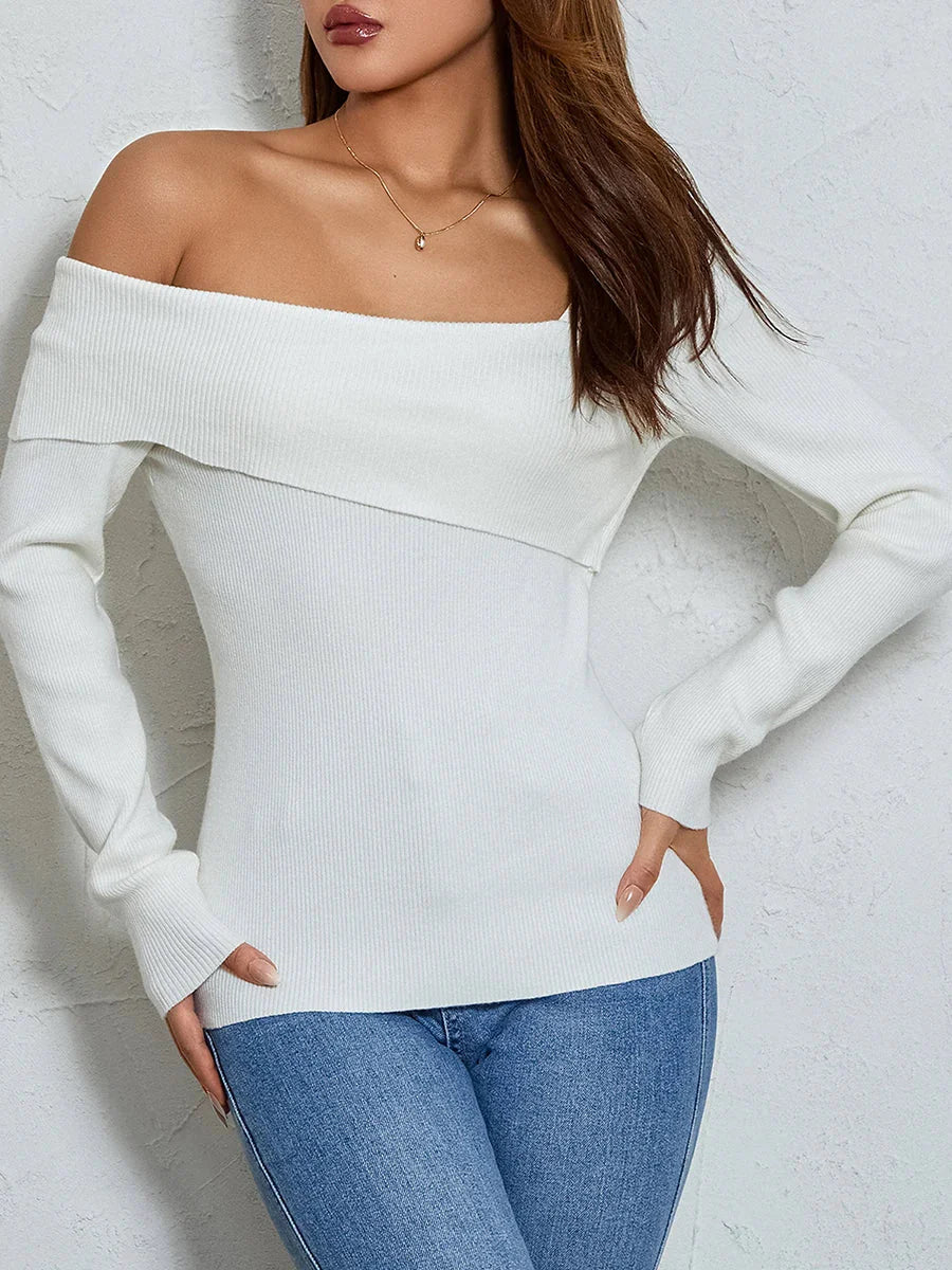 Tek Omuz Örme Bluz