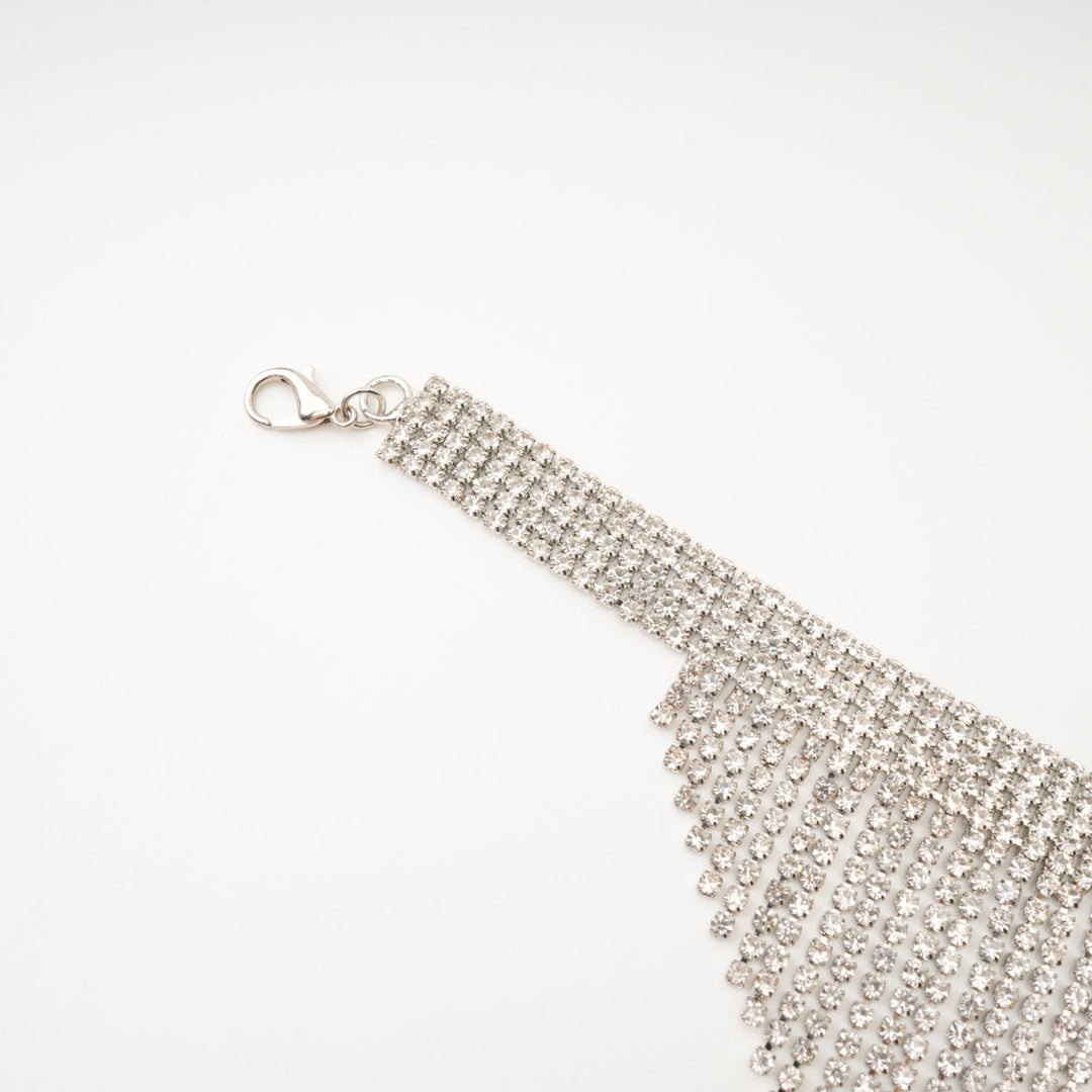 Natassia Saçaklı Kristal Kolye