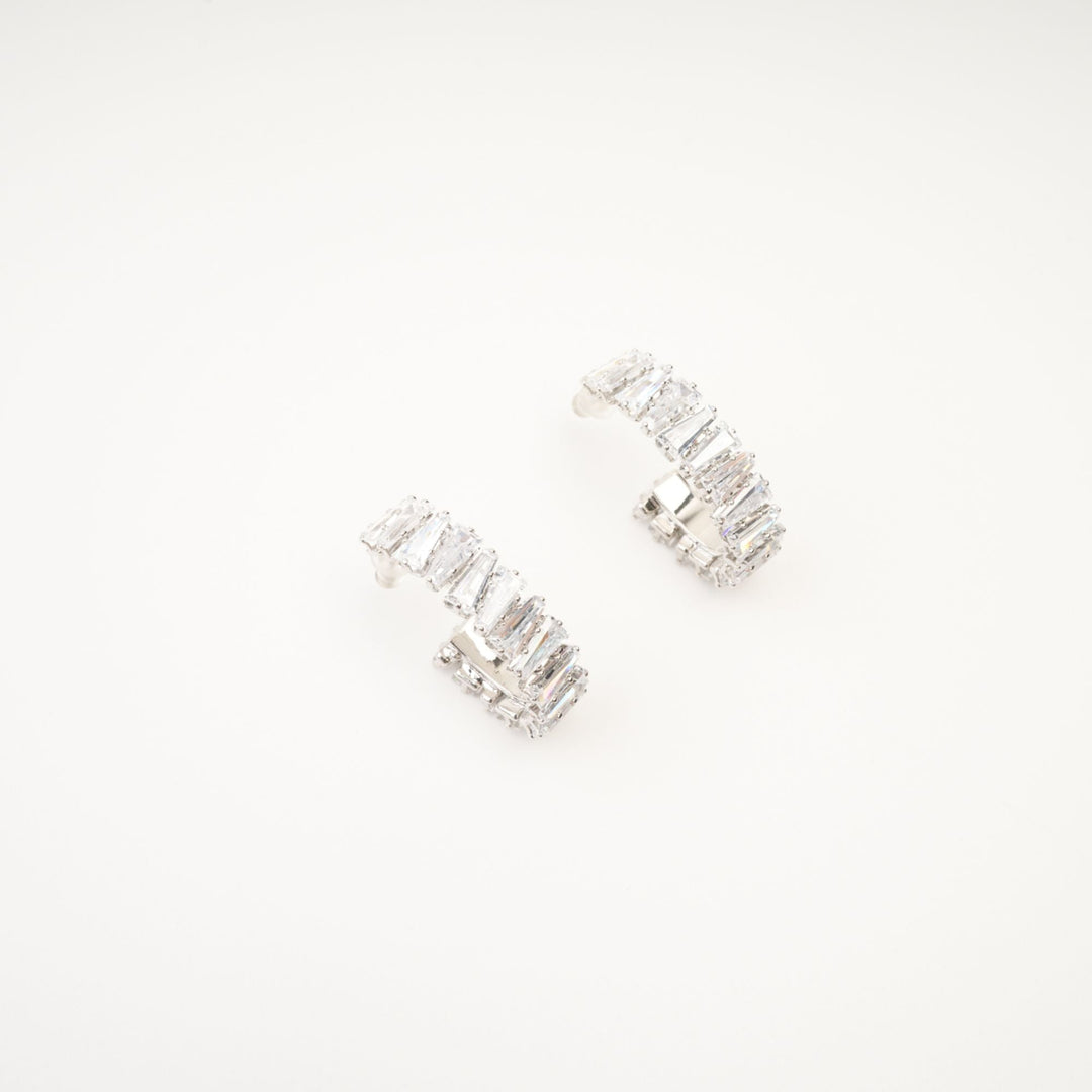 Ysabella Kristal Süslemeli Halka Küpeler