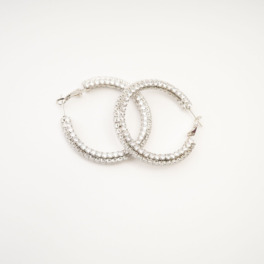 Saira Kristal Daire Küpe