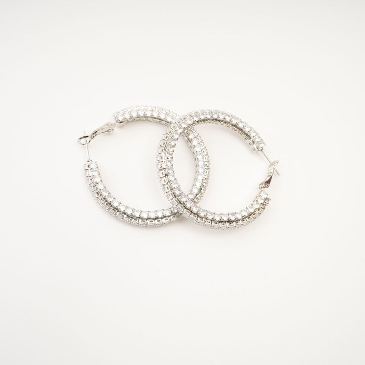 Saira Kristal Daire Küpe