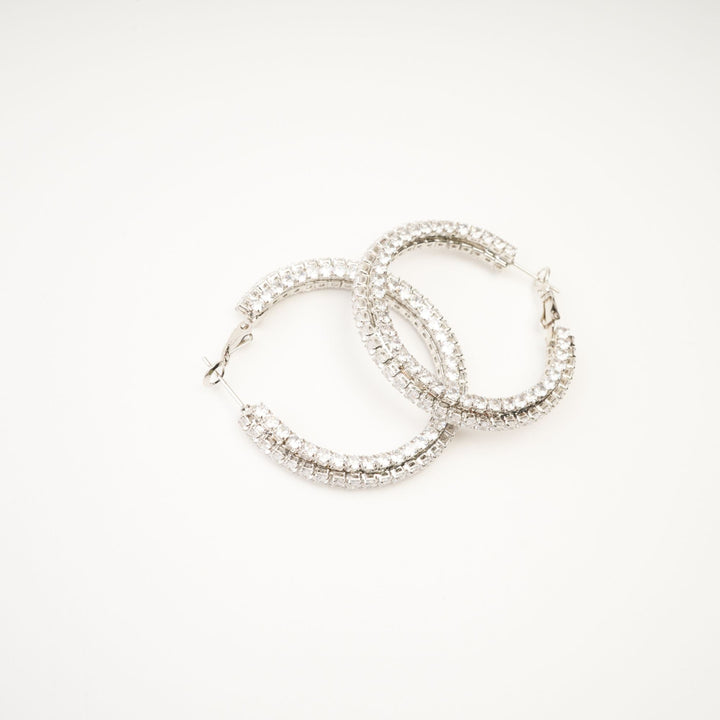 Saira Kristal Daire Küpe