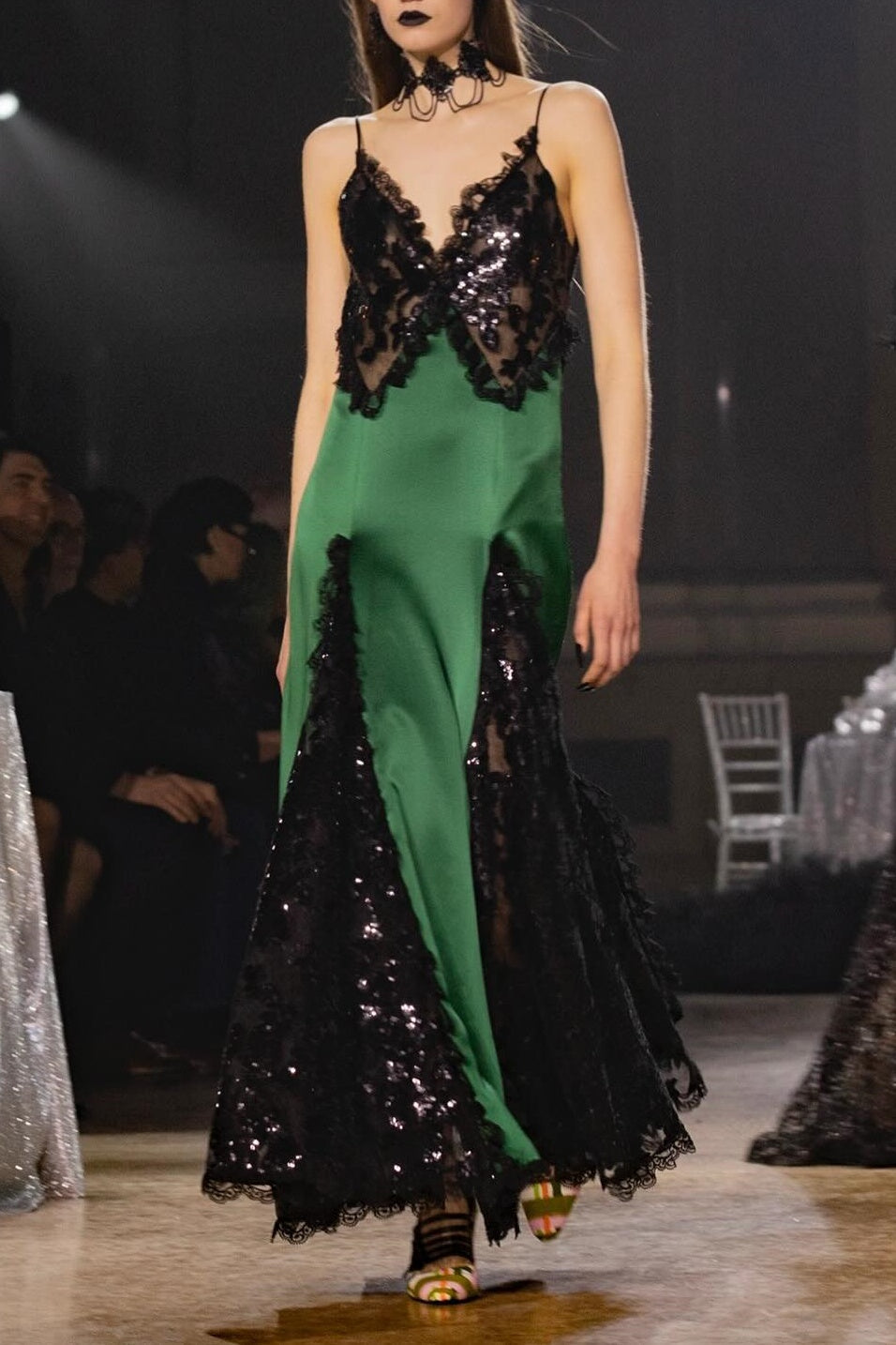 Susanna V Yaka Payet İşlemeli Maxi Elbise