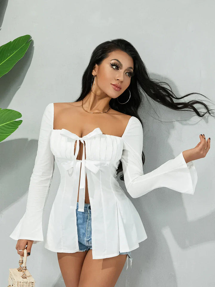 Fransız Model Bağlamalı Bluz