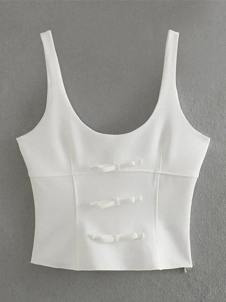 Tavimart - Fiyonk Askılı İnce Dantelli Bluz