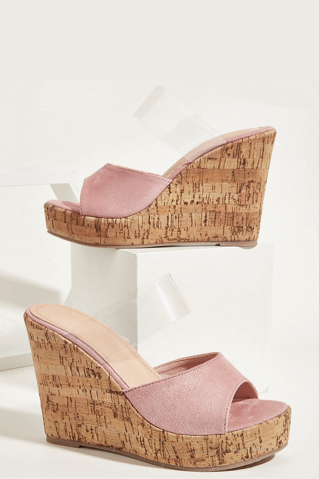 Agatha Pvc Bantlı Dolgu Topuklu Ayakkabı