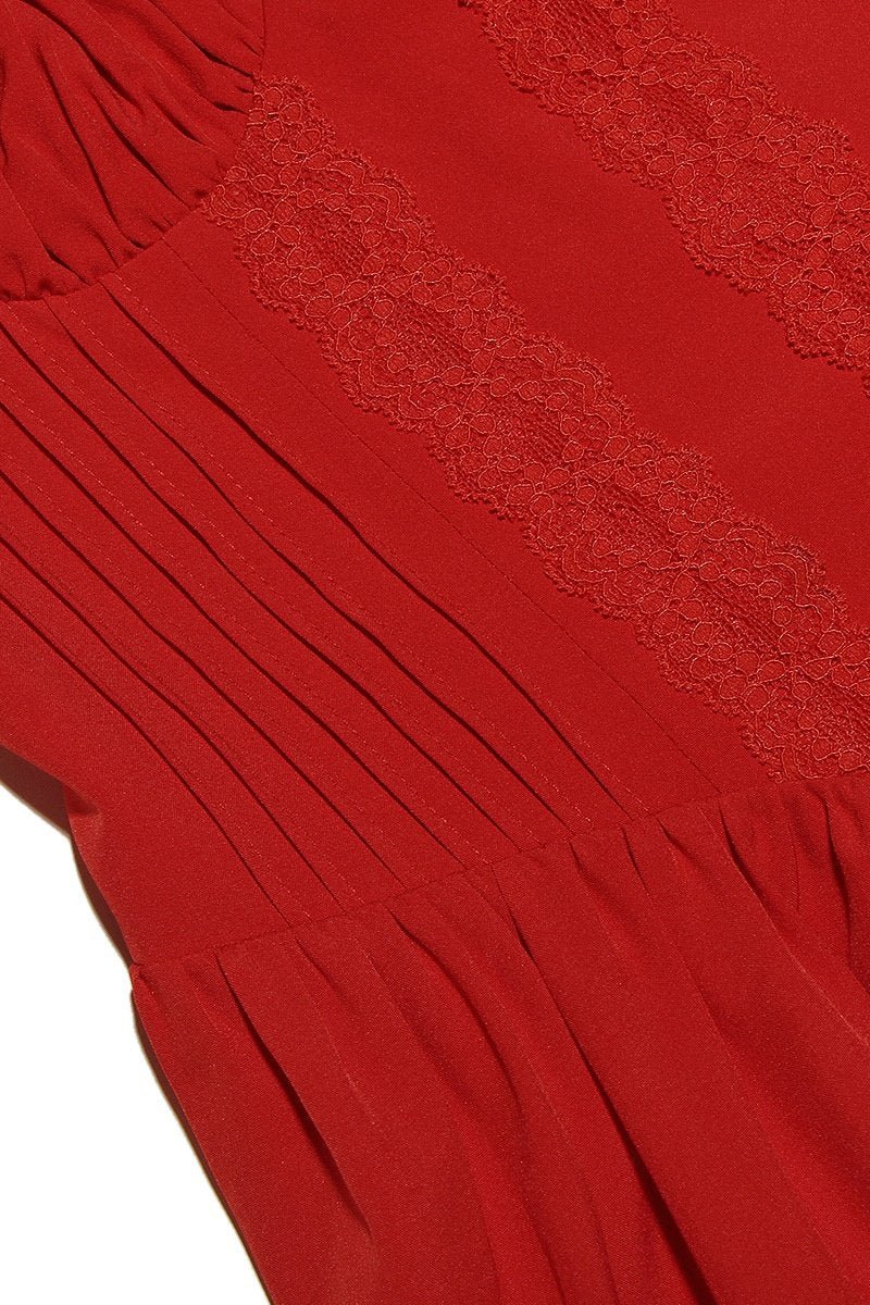 Agnes Dantelli Korse Mini Puf Elbise