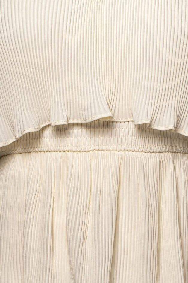 Alexia Fırfırlı Katlı Uzun Elbise