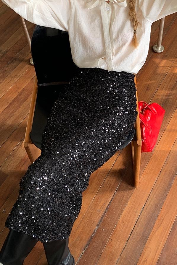 Alva Payet Midi Kılıf Etek