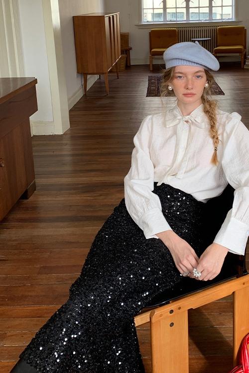 Alva Payet Midi Kılıf Etek