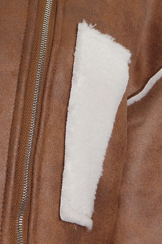 Anastasia Kısa Kürklü Deri Ceket