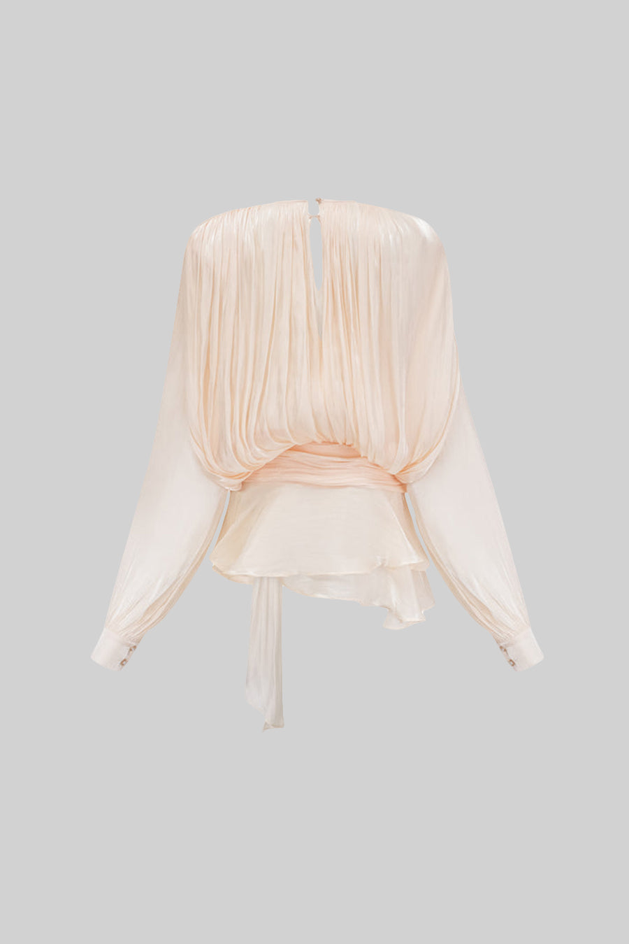 Fırfırlı Uzun Kollu Dökümlü Siluetli Mini Elbise