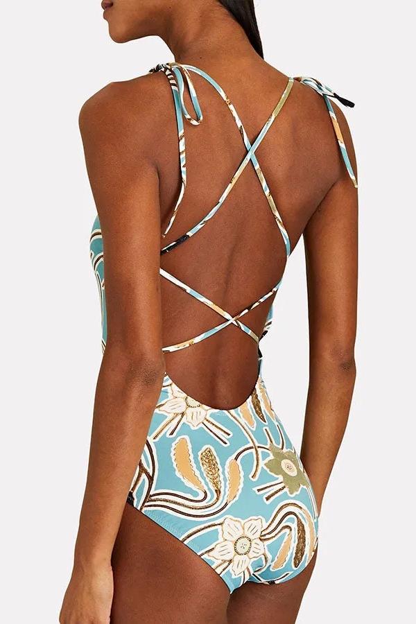 Basia Baskılı Düğümlü Mayo